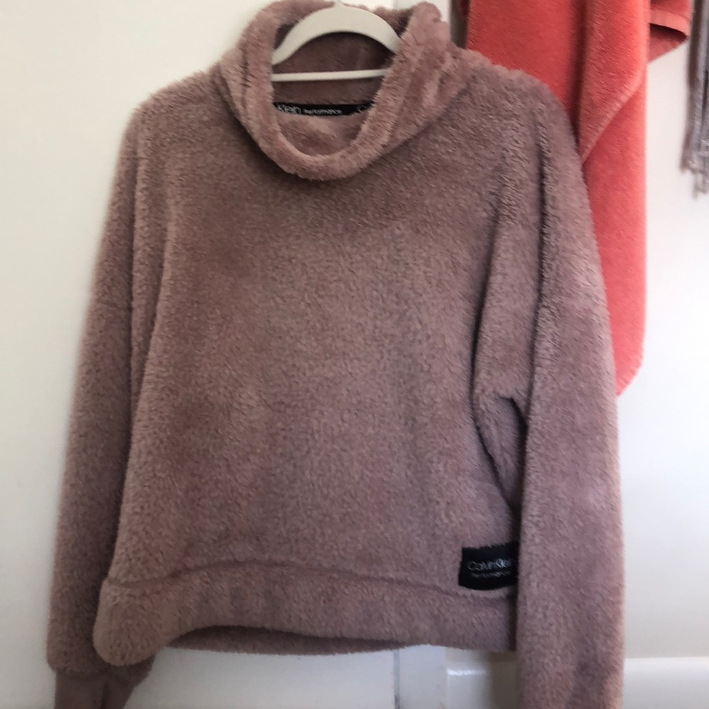 Calvin Klein fuzzy jacket